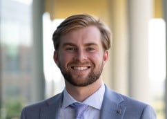 man smiling for headshot